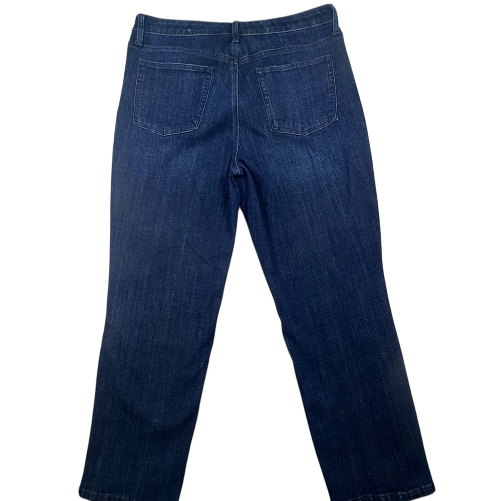 Talbots Flawless High Waist Modern Ankle Jeans in Dark Blue Denim - Picture 7 of 8